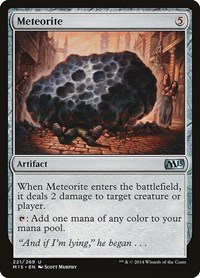 Meteorite - Magic 2015 (M15) - Magic: The Gathering card