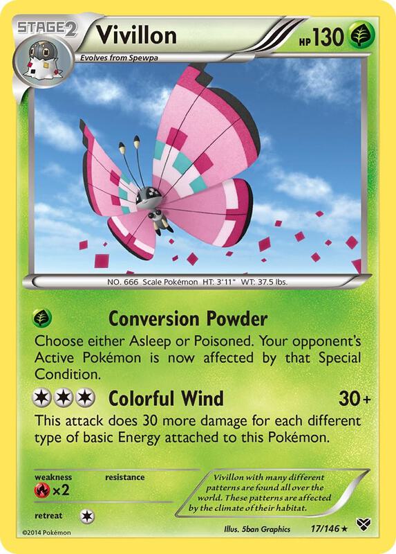 Vivillon (Meadow [Pink]) 17/146 from XY Base Set