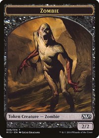 Zombie Token - Magic 2015 (M15) - Magic: The Gathering card