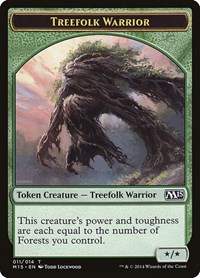 Treefolk Warrior Token - Magic 2015 (M15) - Magic: The Gathering card