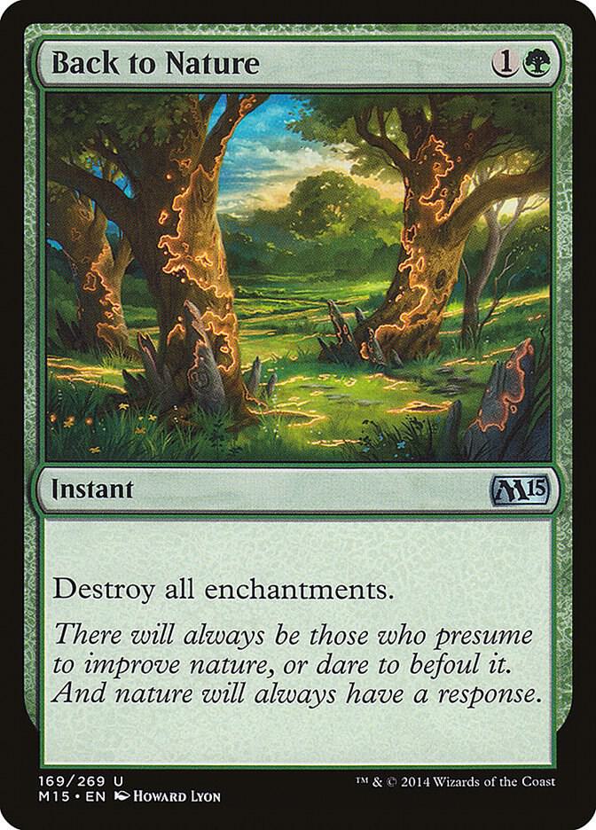 Back to Nature - Magic 2015 (M15) - Magic: The Gathering