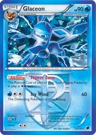 Glaceon - 23/116 (BW Plasma Freeze) 023/116 from Deck Exclusives