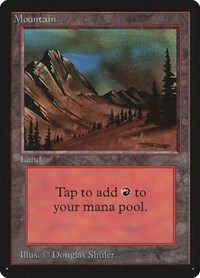 Mountain (C) - Beta Edition - Magic: The Gathering card