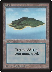 Island (B) - Beta Edition - Magic: The Gathering card