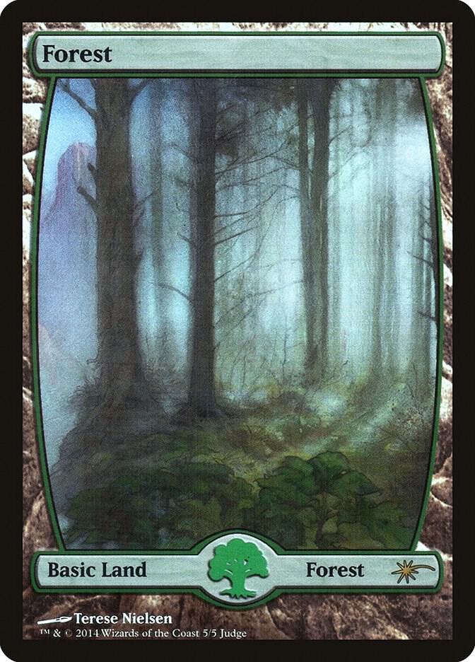 Forest - Full Art (5) - Judge Promos - Magic: The Gathering