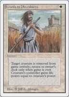Swords to Plowshares - Unlimited Edition - Magic: The Gathering