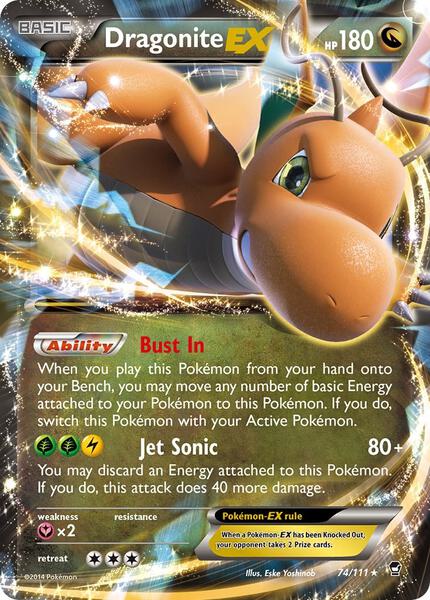 Dragonite EX card image