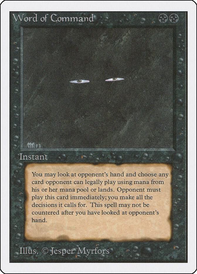 格安提供　Word of Command Word of Command - Unlimited Edition - Magic: The Gathering