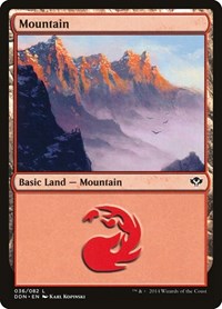 Mountain (036) - Duel Decks: Speed vs. Cunning - Magic: The Gathering card