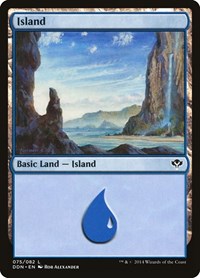 Island (075) - Duel Decks: Speed vs. Cunning - Magic: The Gathering card