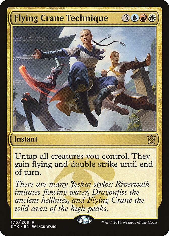 Flying Crane Technique 176 card