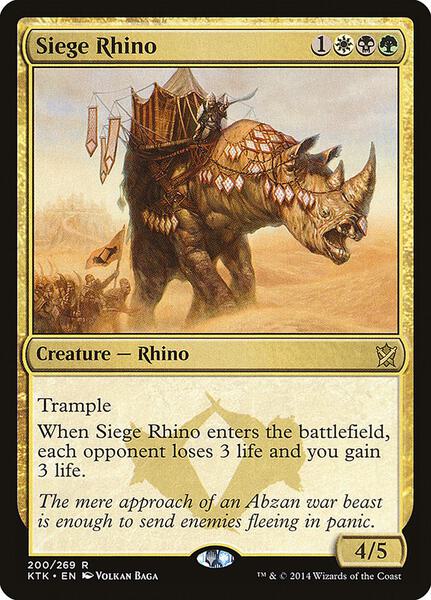 Siege Rhino - Khans of Tarkir - Magic: The Gathering - TCGplayer.com