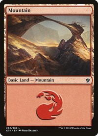 Mountain (262) - Khans of Tarkir - Magic: The Gathering card