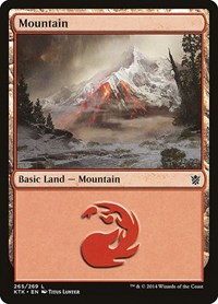 Mountain (265) - Khans of Tarkir - Magic: The Gathering card