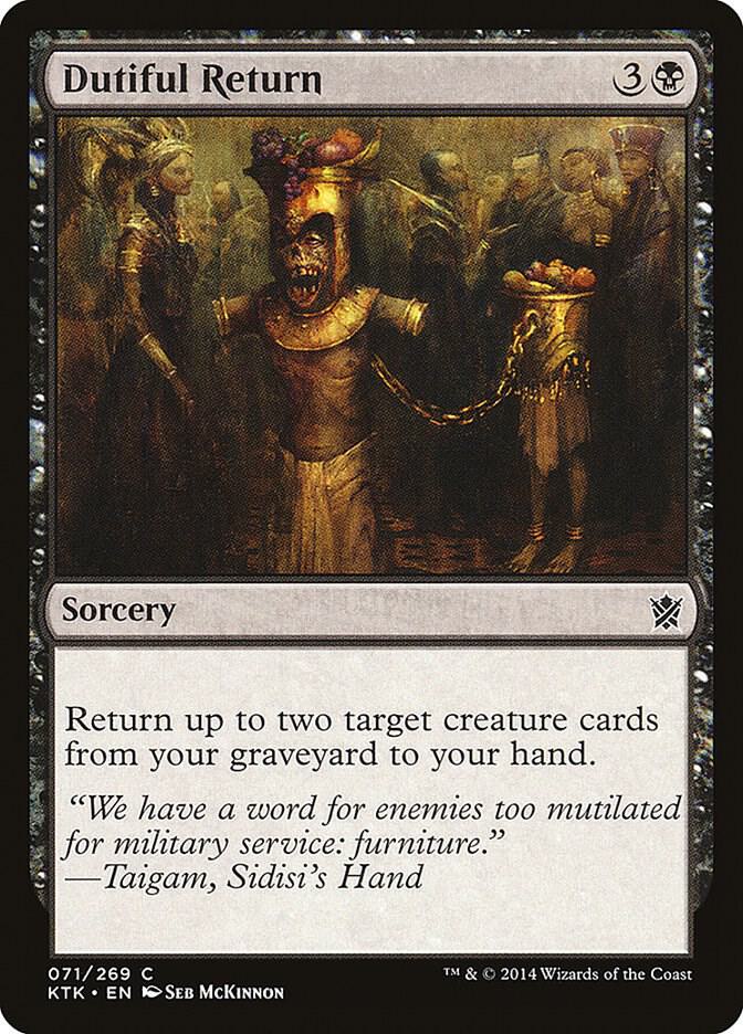 Dutiful Return - Khans of Tarkir - Magic: The Gathering - TCGplayer.com