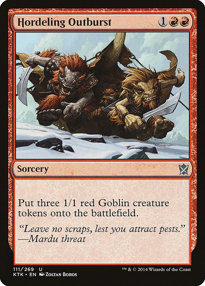 Hordeling Outburst 111 card