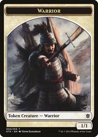 Warrior Token (004) - Khans of Tarkir - Magic: The Gathering card
