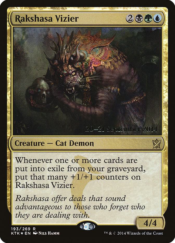Rakshasa Vizier #193s — Khans of Tarkir Promos