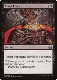 Cruel Edict - Duel Decks: Anthology - Magic: The Gathering card