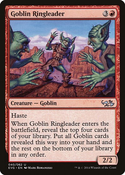 Goblin Ringleader from EVG #40, Magic: The Gathering card