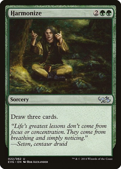 Harmonize (from EVG) from DD3 #22, Magic: The Gathering card