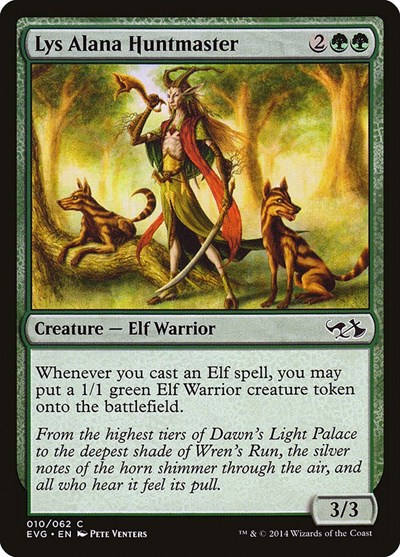 Lys Alana Huntmaster from DD3 #10, Magic: The Gathering card