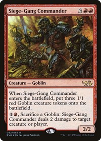 Siege-Gang Commander (Duel Decks: Anthology)