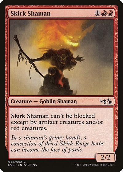 Skirk Shaman from EVG #52, Magic: The Gathering card