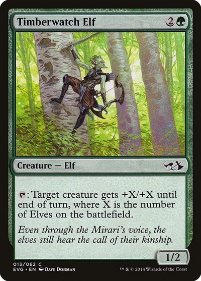 Timberwatch Elf from DD3 #13, Magic: The Gathering card