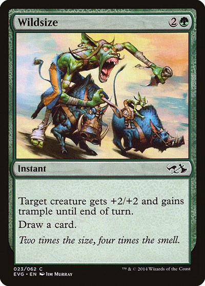 Wildsize from EVG #23, Magic: The Gathering card
