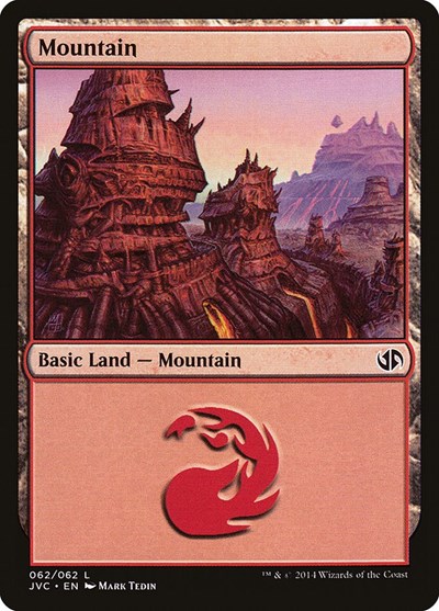 Mountain (from JVC) from DD3 #62, Magic: The Gathering card