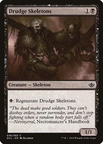 Drudge Skeletons from GVL #36, Magic: The Gathering card