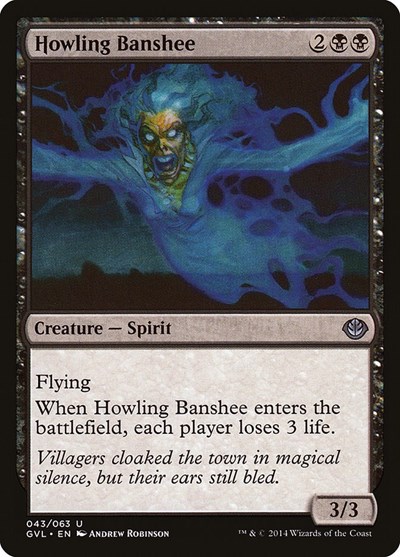 Howling Banshee from GVL #43, Magic: The Gathering card