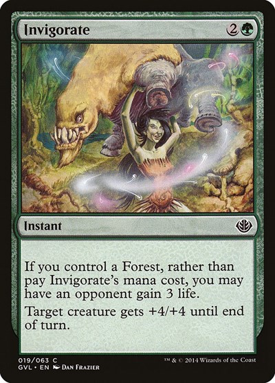Invigorate from GVL #19, Magic: The Gathering card