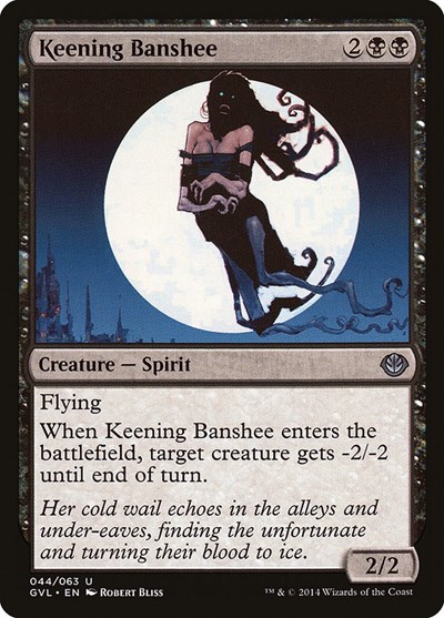 Keening Banshee from GVL #44, Magic: The Gathering card