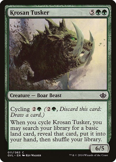 Krosan Tusker from GVL #11, Magic: The Gathering card