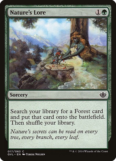 Nature's Lore from GVL #17, Magic: The Gathering card