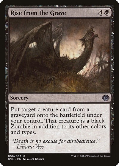 Rise from the Grave from GVL #56, Magic: The Gathering card