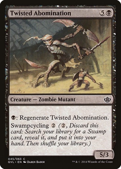 Twisted Abomination from GVL #45, Magic: The Gathering card