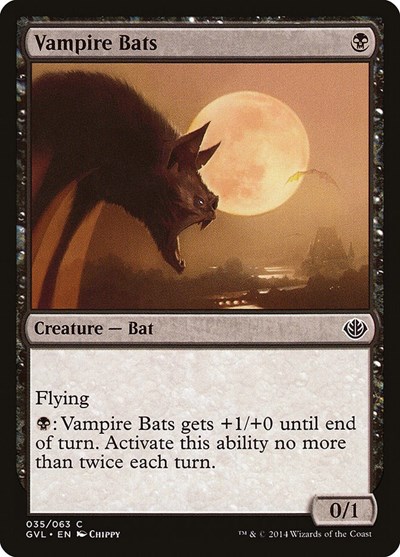 Vampire Bats from GVL #35, Magic: The Gathering card
