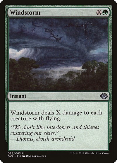 Windstorm from GVL #25, Magic: The Gathering card