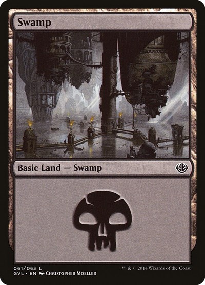 Swamp (from GVL) from DD3 #61, Magic: The Gathering card