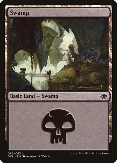 Swamp (from GVL) from DD3 #62, Magic: The Gathering card