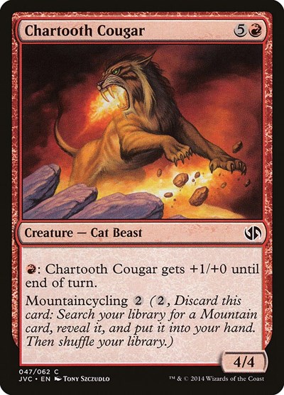 Chartooth Cougar from DD3 #47, Magic: The Gathering card
