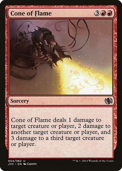 Cone of Flame from DD3 #54, Magic: The Gathering card