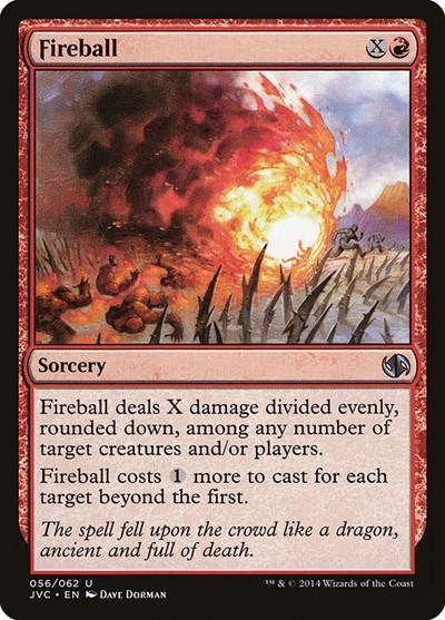Fireball from DD3 #56, Magic: The Gathering card