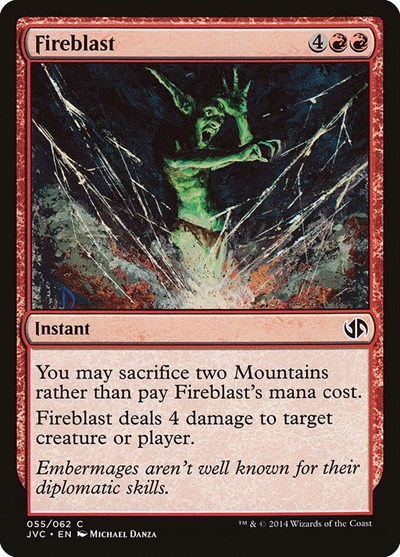 Fireblast from JVC #55, Magic: The Gathering card
