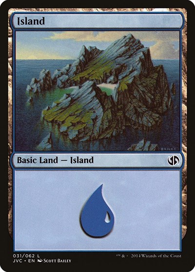 Island (from JVC) from DD3 #31, Magic: The Gathering card