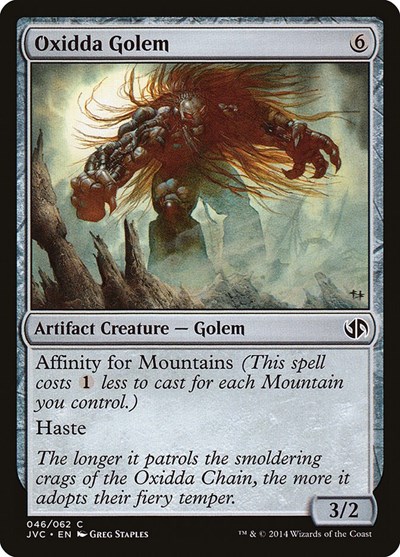 Oxidda Golem from DD3 #46, Magic: The Gathering card