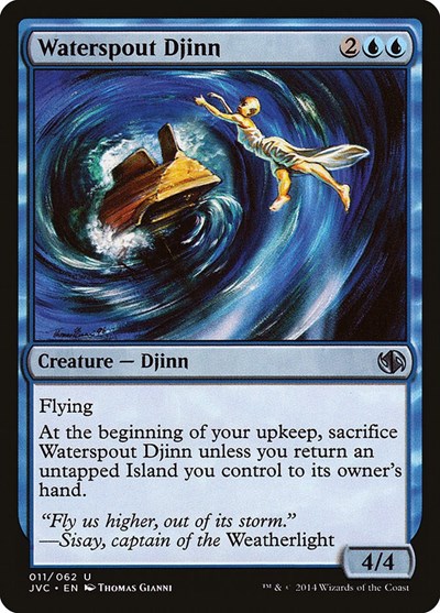 Waterspout Djinn from JVC #11, Magic: The Gathering card